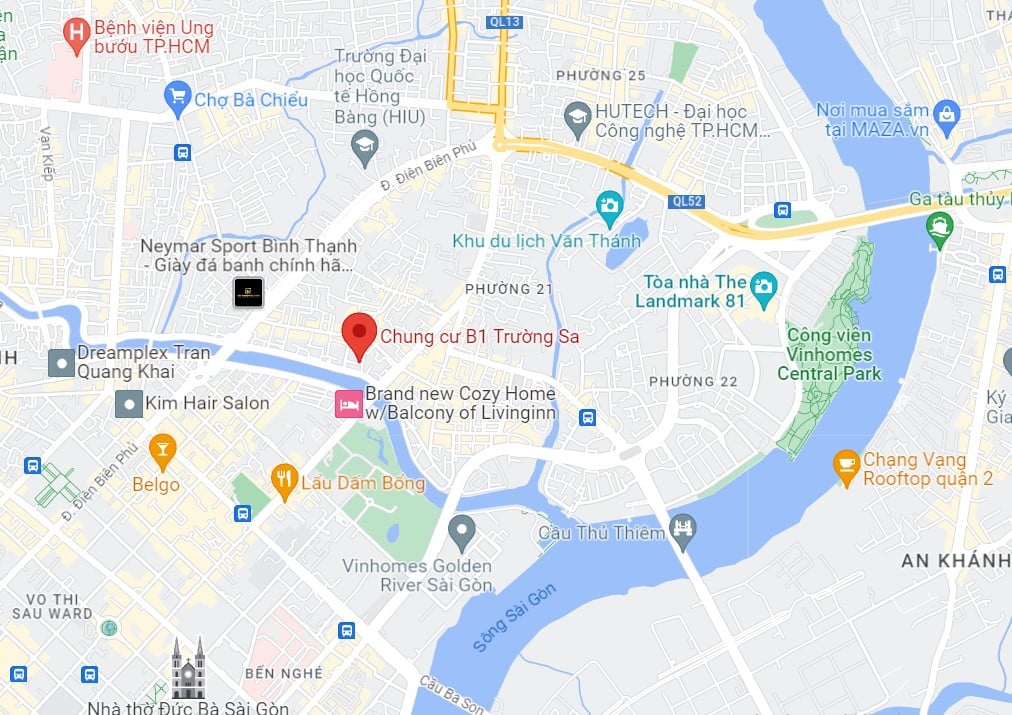 Vị trí chung cư B1 Trường Sa