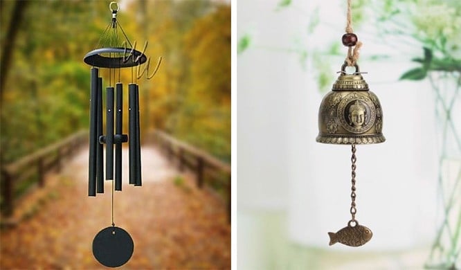 Chuông gió giúp hóa giải xung khắc với nhà hàng xóm cũng như chiêu tài cho gia chủ theo phong thủy nhà ở