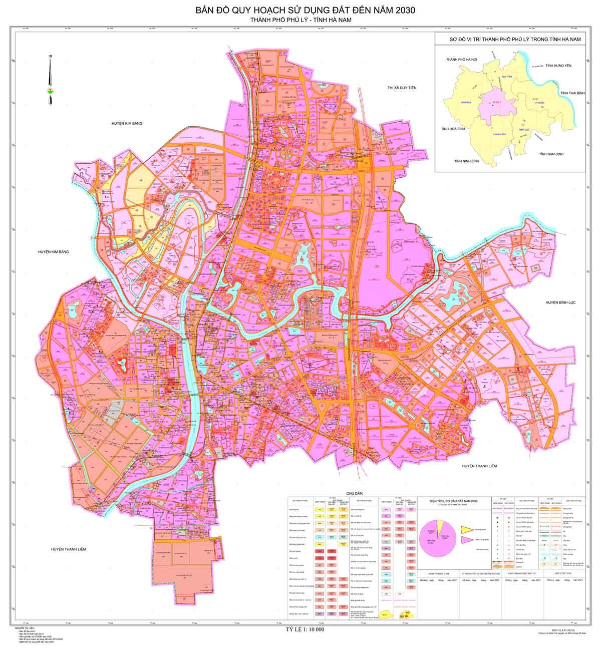 ban do quy hoach thanh pho phu ly ha nam den nam 2030
