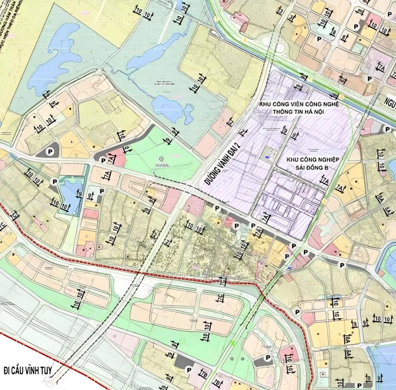Bản đồ quy hoạch phường Long Biên