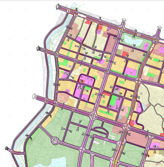 ban do quy hoach giao thong phuong cau dien nam tu liem ha noi