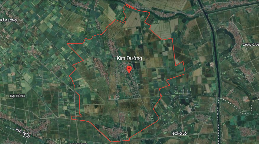 Vị trí địa lý của xã Kim Đường, huyện Ứng Hòa, Hà Nội