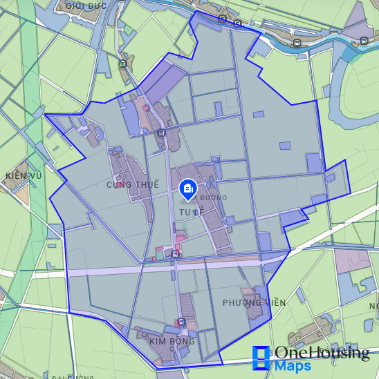 Bản đồ quy hoạch xã Kim Đường, huyện Ứng Hòa