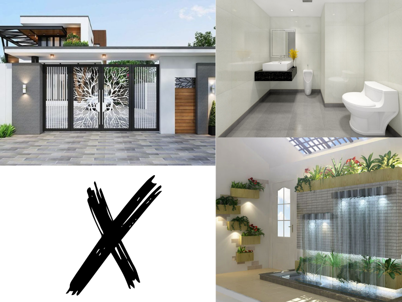 kieng-ky-khi-lam-cong-nha-1 Không đặt cổng nhà đối diện nhà vệ sinh, thác nước…