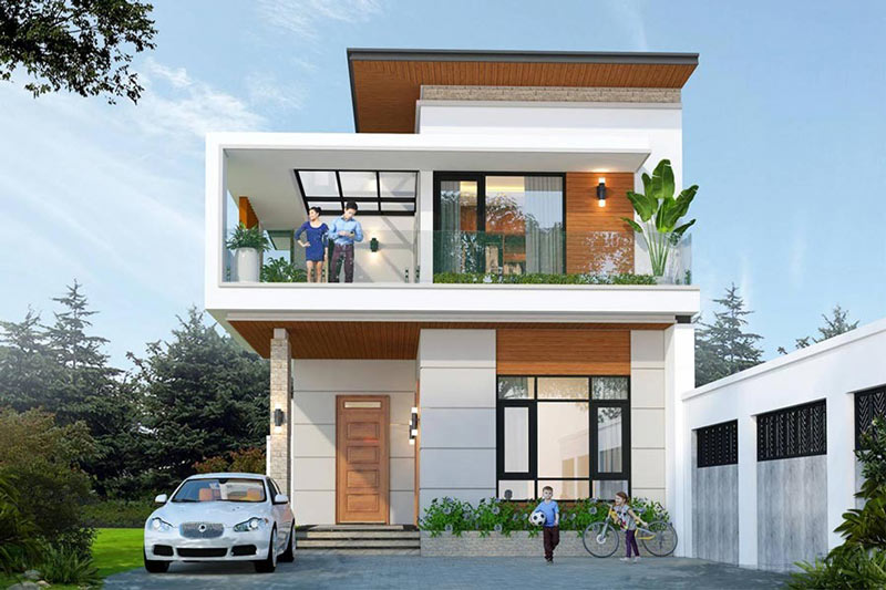 mau-nha-2-tang-dep-gia-1-ty-19 Các yếu tố ảnh hưởng đến chi phí xây nhà 1 tỷ 2 tầng