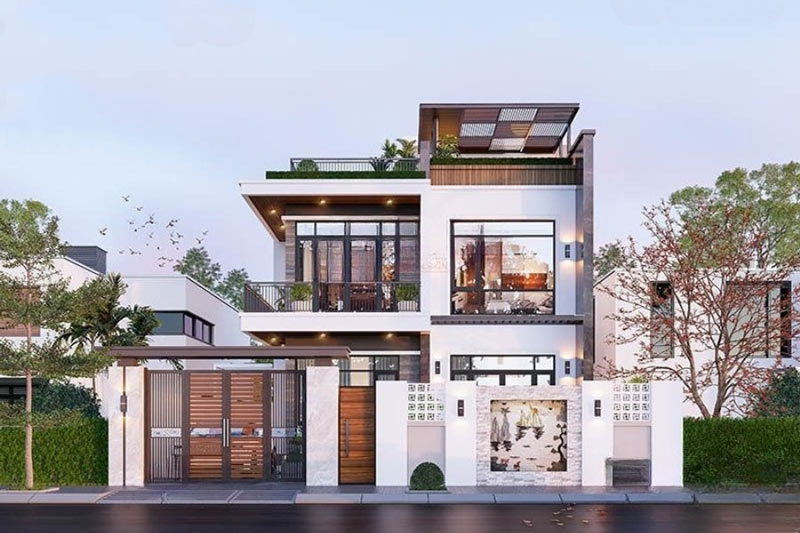 mau-nha-2-tang-dep-gia-1-ty-20 Các yếu tố ảnh hưởng đến chi phí xây nhà 1 tỷ 2 tầng