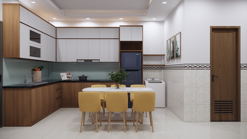 mau-nha-bep-don-gian Mẫu nhà bếp phong cách tối giản