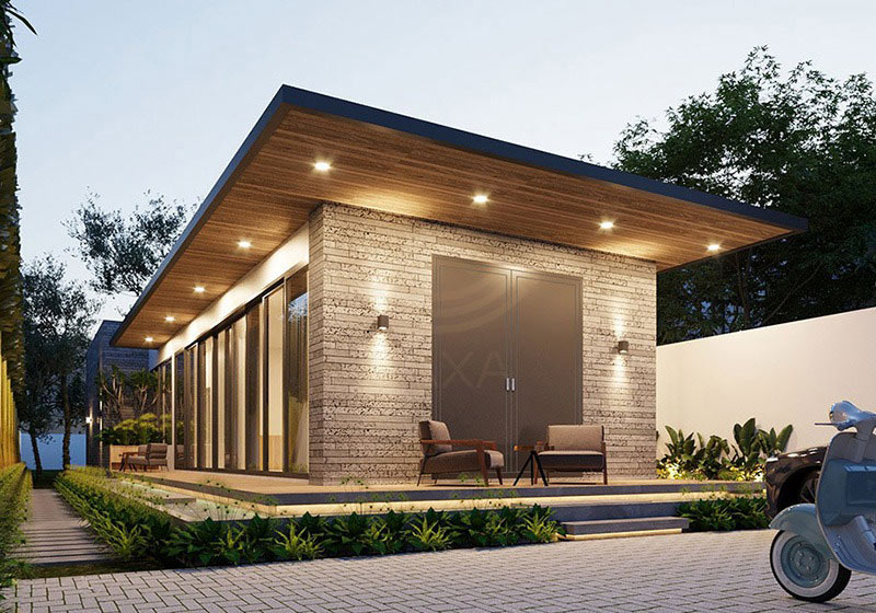 mẫu nhà cấp 4 mặt tiền 5m