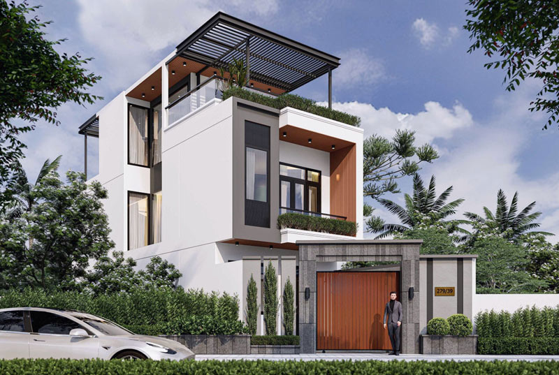 nha-1-tret-1-lau-14 Mẫu nhà 1 trệt 1 lầu 1 sân thượng