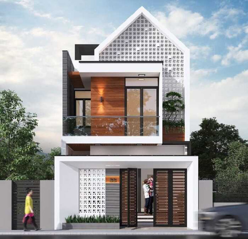 nha-1-tret-1-lau-6 Mẫu nhà 1 trệt 1 lầu mái Thái