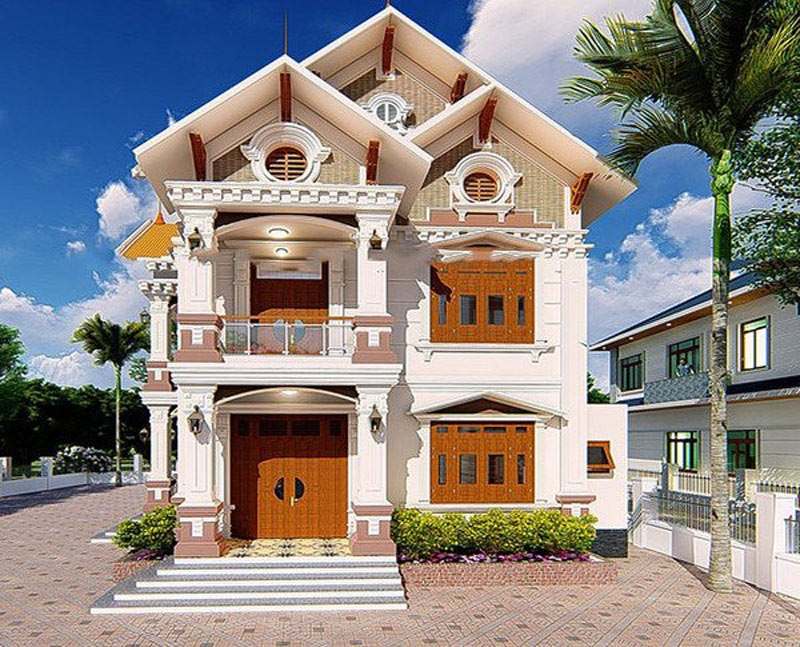 Lưu ý khi xây nhà tân cổ điển 2 tầng