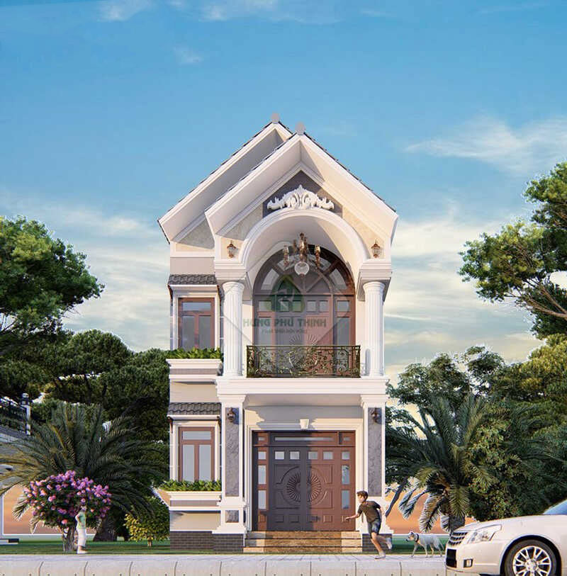 Mẫu nhà ống tân cổ điển 2 tầng
