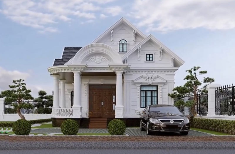 Thiết kế nhà cấp 4 cổ điển 2