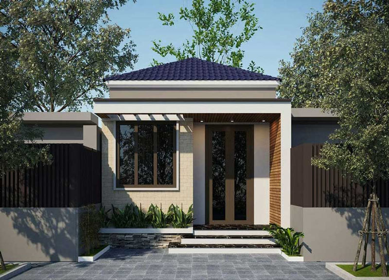 Mẫu nhà cấp 4 ngang 4m dài 15m, ngang 4m dài 20m