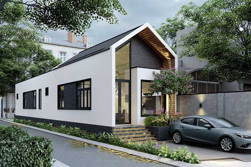 Mẫu nhà cấp 4 5x20