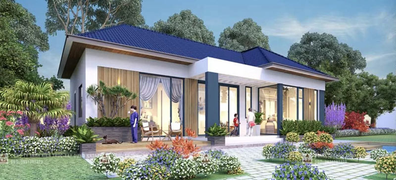 Mẫu nhà ngang 10m cấp 4 1