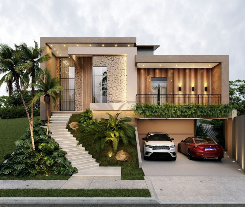 Mẫu nhà cấp 4 có tầng hầm