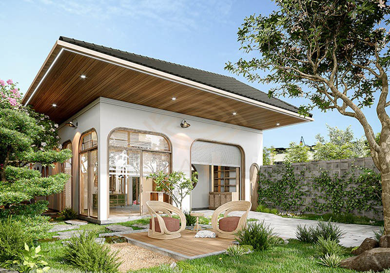 Mẫu nhà villa cấp 4