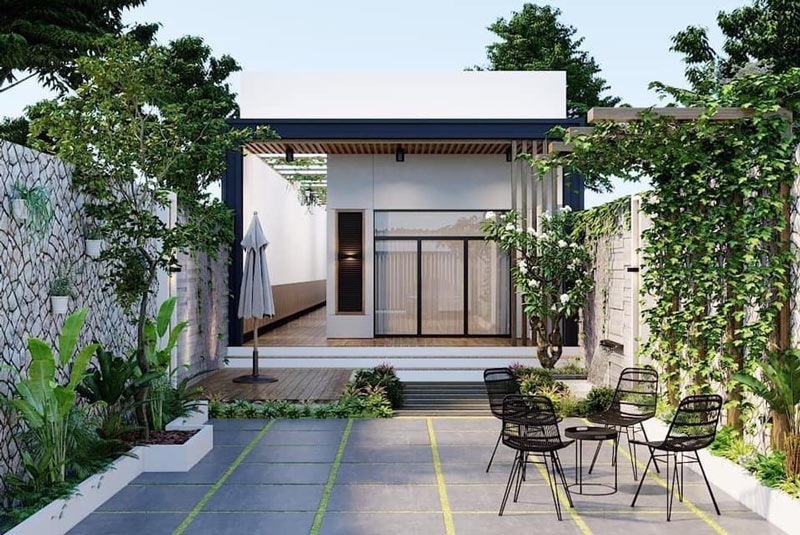 nha-cap-4-3-phong-ngu-12 Mẫu nhà 3 phòng ngủ dưới 500 triệu có sân vườn