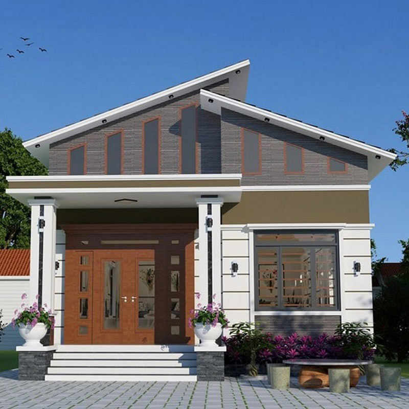 Mẫu nhà mái xéo cấp 4