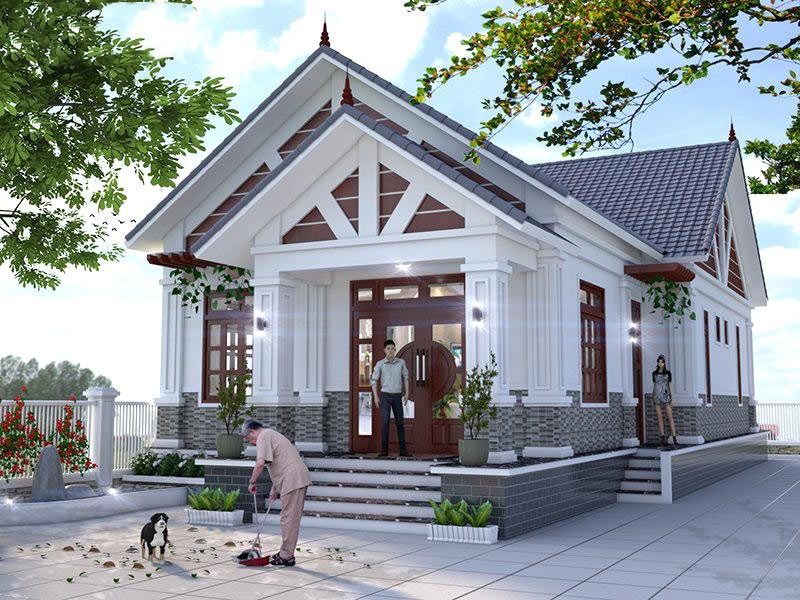 kiểu nhà mái thái cấp 4