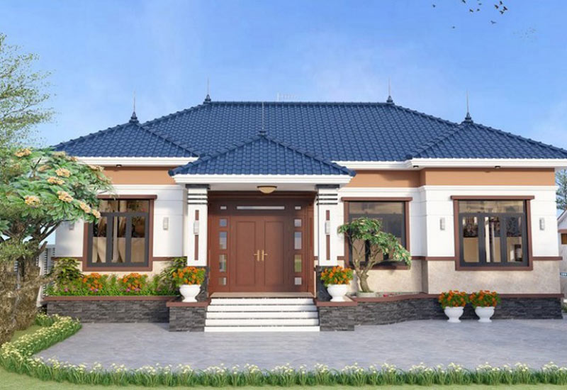 mẫu nhà cấp 4 mái thái