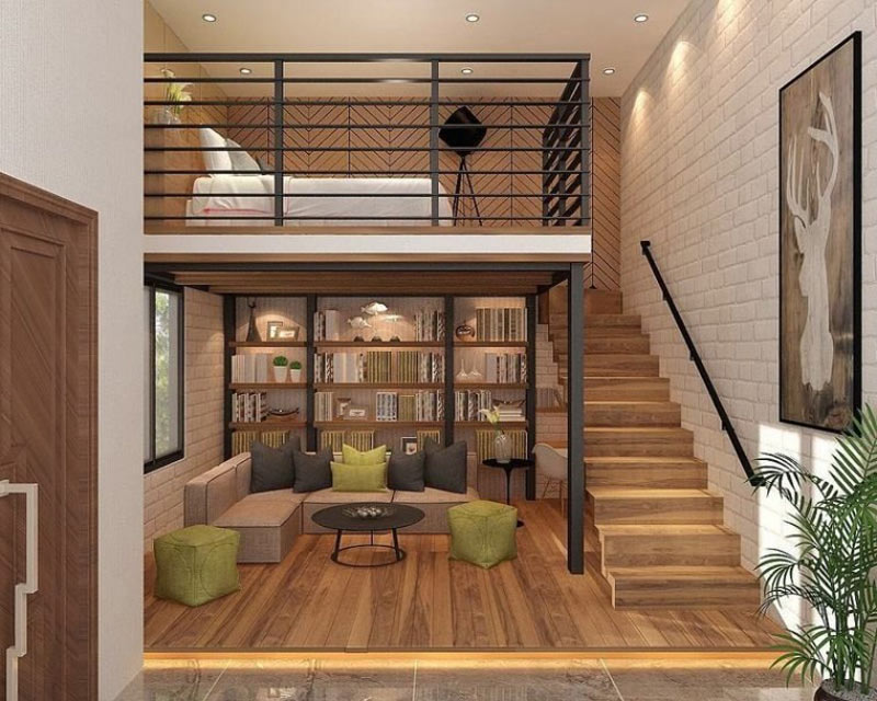 nha-gac-lung-2-phong-ngu-1 Nhà gác lửng 2 phòng ngủ có đặc điểm gì