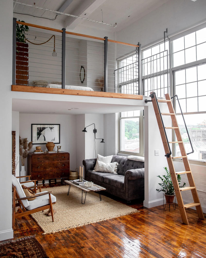 nha-gac-lung-2-phong-ngu-7 Nhà gác lửng phong cách tối giản 3