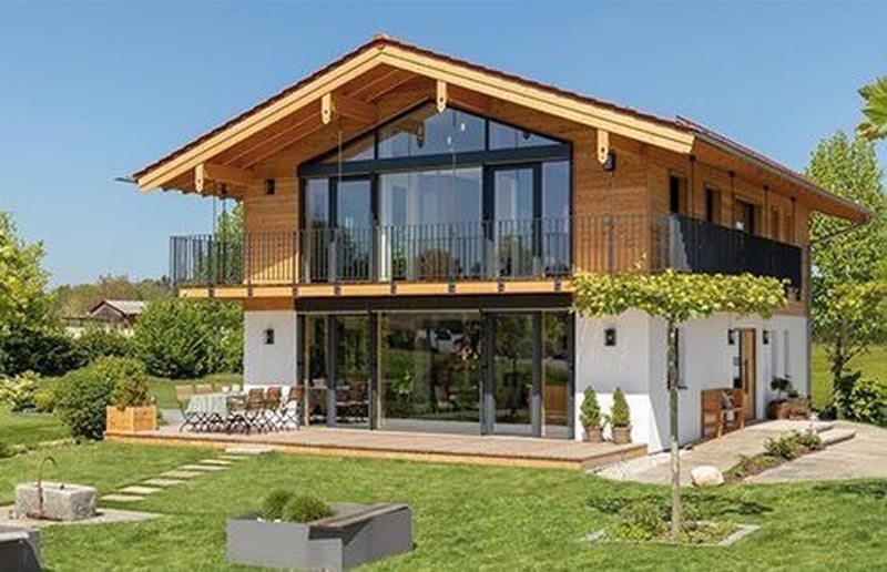 nha-go-dep-13 Mẫu nhà gỗ 2 tầng hiện đại