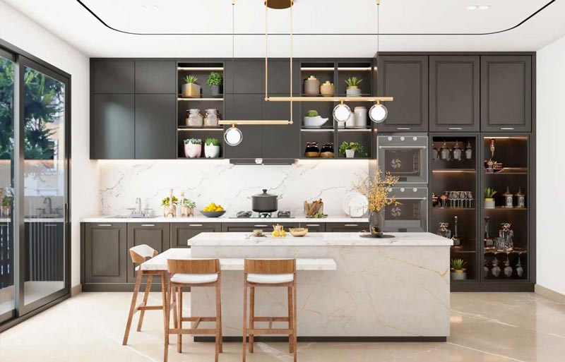 nha-huong-tay-dat-bep-huong-nao-1 Tầm quan trọng của việc đặt bếp đúng hướng trong phong thủy nhà hướng tây