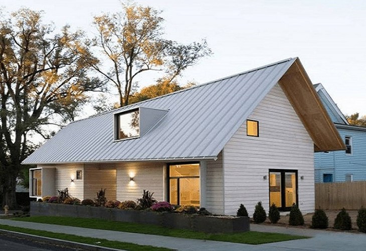 nha-mai-ton Mẫu nhà cấp 4 đẹp 5x15 mái tôn