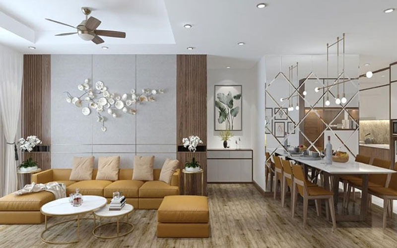 thiet-ke-phong-khach-lien-ke-bep-12 Phòng khách liền bếp 30m2