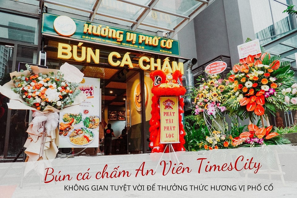 Thưởng thức trọn vẹn hương vị phố cổ với bún cá chấm An Viên.
