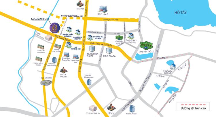 Bản đồ vị trí Dự án 136 Hồ Tùng Mậu