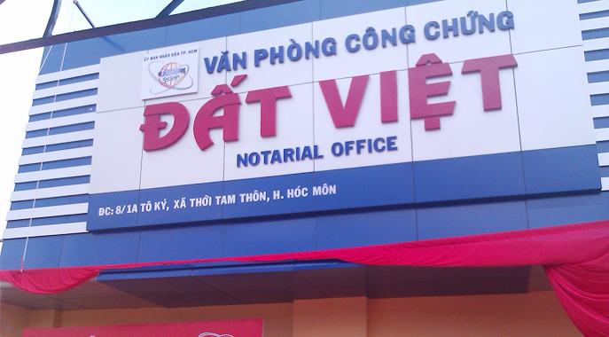 Hình ảnh của văn phòng công chứng Đất Việt