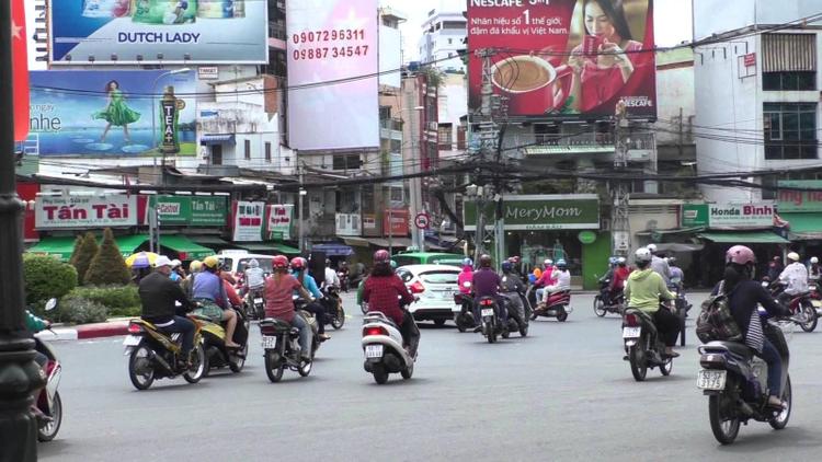 Một góc đường Lý Chính Thắng quận 3.