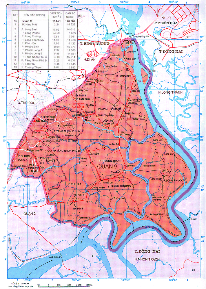 Bản đồ giao thông quận 9