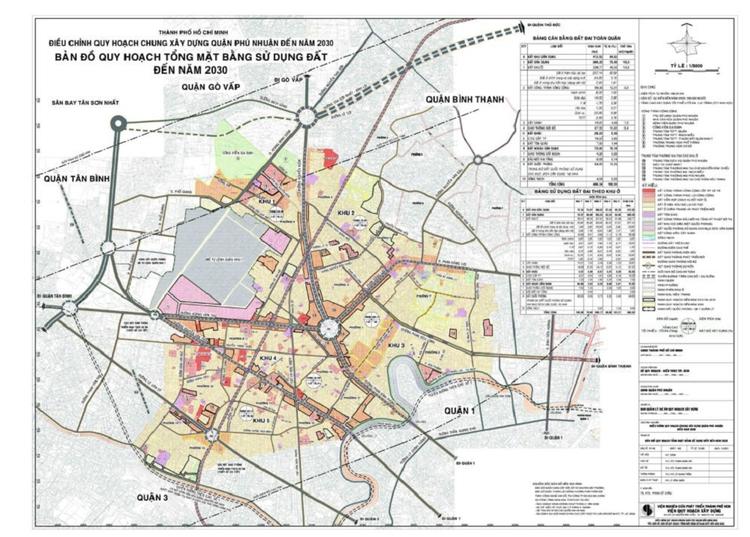 bản đồ quy hoạch quận phú nhuận