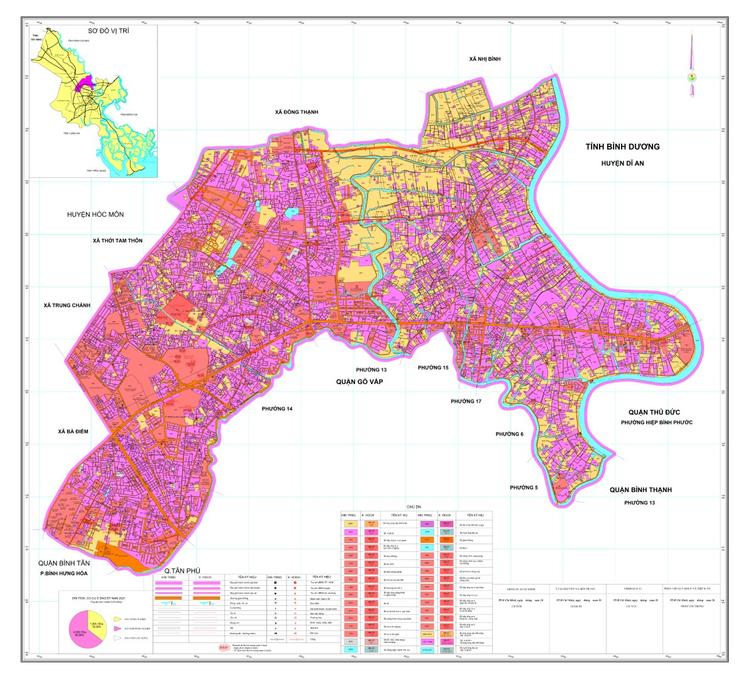 Bản đồ quy hoạch sử dụng đất Quận 12 mới nhất