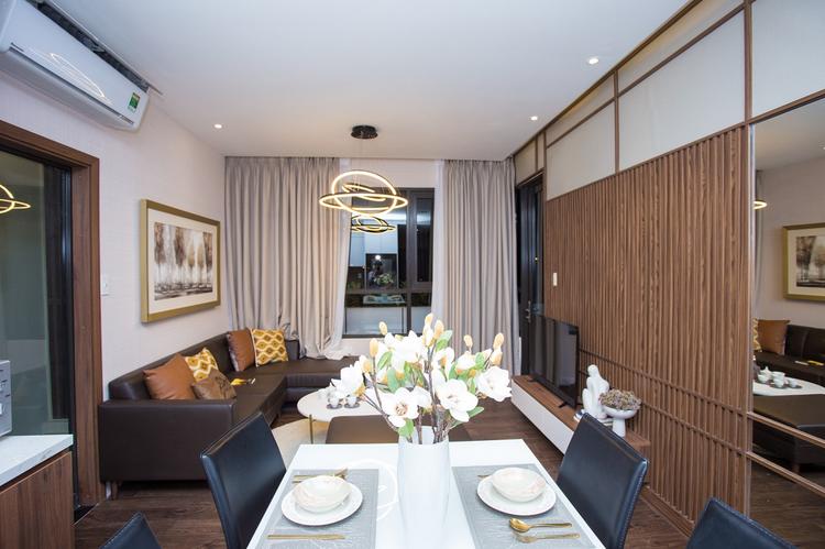 Hình ảnh thực tế căn hộ mẫu Mizuki Park 72m2