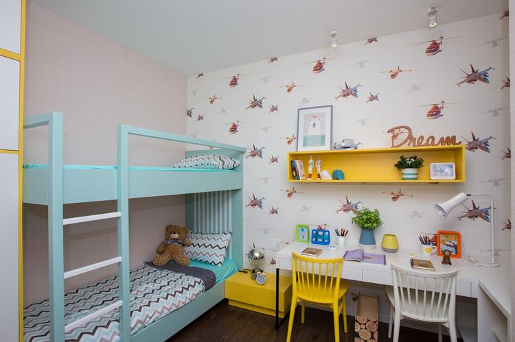 Phòng ngủ nhỏ căn hộ mẫu Mizuki Park 72m2