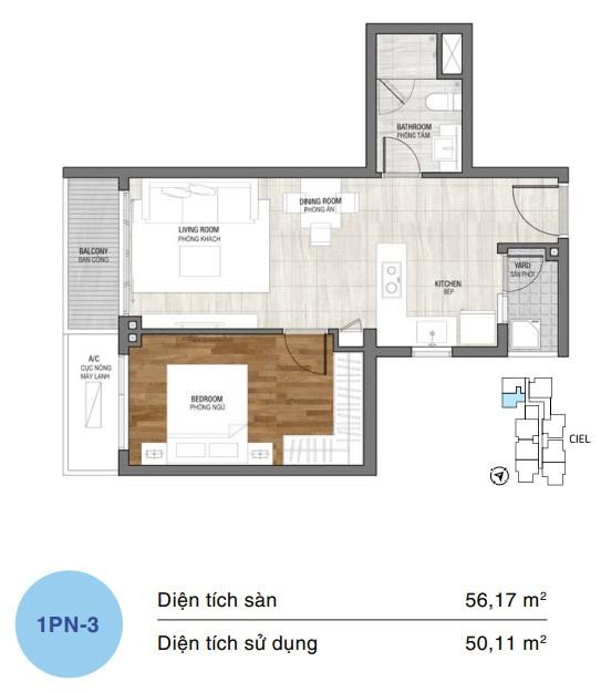 20221219150449-a81d Mặt bằng căn hộ One Verandah 1 phòng ngủ loại 3