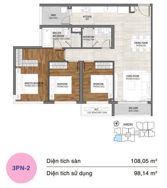 20221219152130-08ed Mặt bằng căn hộ One Verandah 3 phòng ngủ loại 2