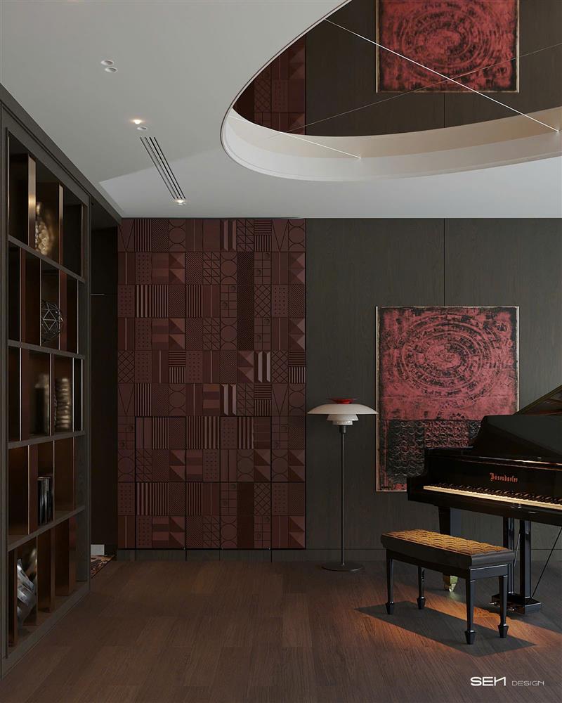 Một bức tranh đỏ rực rỡ như một lời chào nồng hậu