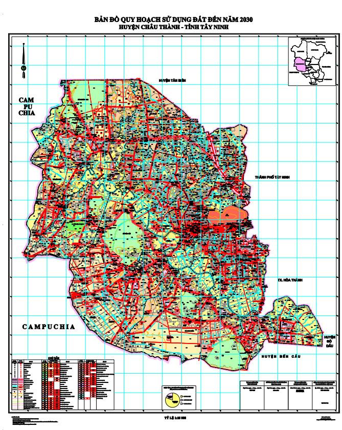Bản đồ quy hoạch huyện Châu Thành.