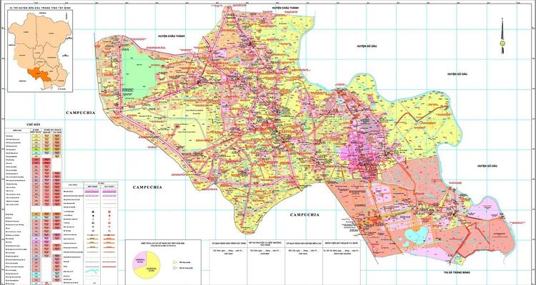 Bản đồ quy hoạch huyện Bến Cầu