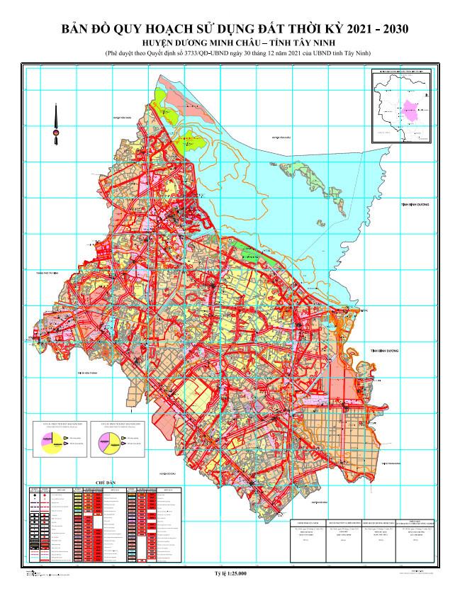 Bản đồ quy hoạch huyện Dương Minh Châu