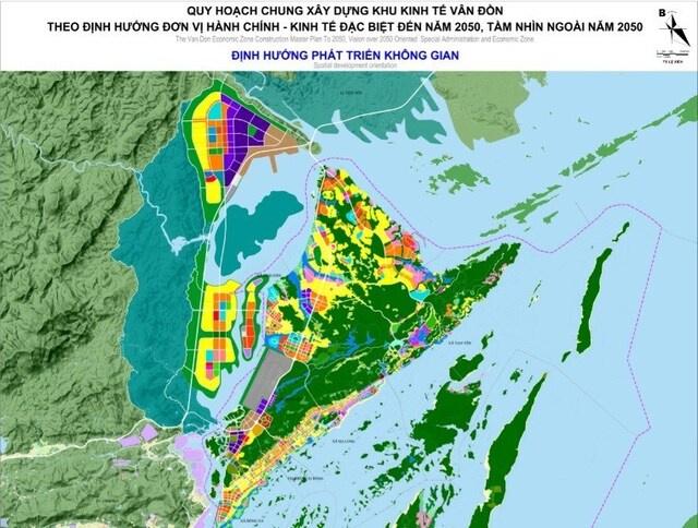 Bản đồ Quảng Ninh: Quy hoạch huyện Vân Đồn