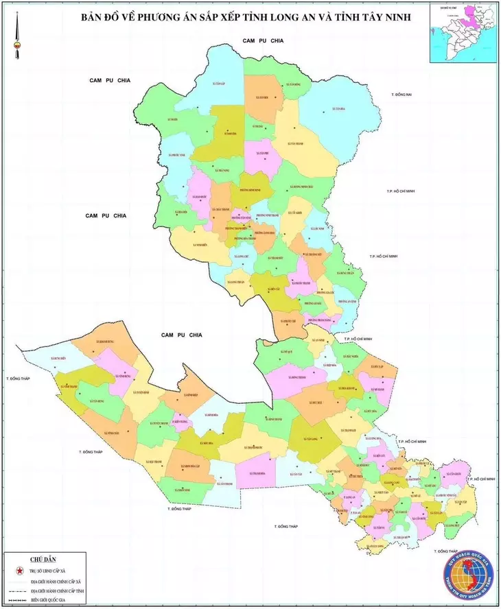 Bản đồ tỉnh Tây Ninh mới