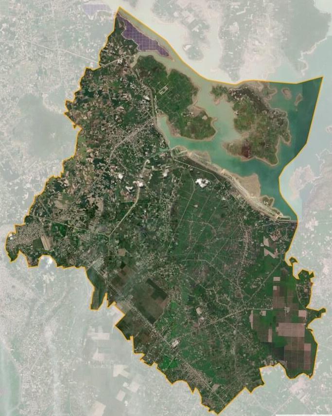 Bản đồ vệ tinh huyện Dương Minh Châu